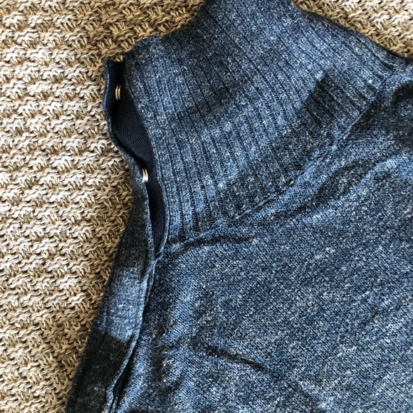 Navy Blue Turtleneck Tunic - Picture 3 of 6